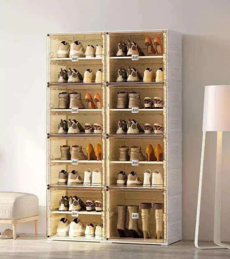 ShoeVault Smart Foldable Compact 4 Layer Shoe Rack
