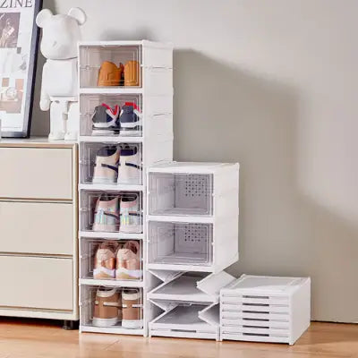 ShoeVault Smart Foldable Compact 4 Layer Shoe Rack