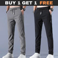 Combo of 2 Men's Sports Regular Fit Lycra Track Pants (Pack of 2) Men's Lycra Daily Wear TrackPants - Buy 1 Get 1 Free (Black + Grey)