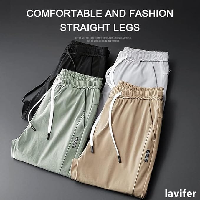 Combo of 2 Men's Sports Regular Fit Lycra Track Pants (Pack of 2) Men's Lycra Daily Wear TrackPants - Buy 1 Get 1 Free (Black + Grey)