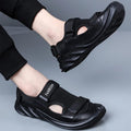 Men's Buckled Knitted Orthopaedic Sandals | Shoes For Men Walking mens Footwear Trendy Summer Shoe Men's Buckled Knitted Orthopaedic Sandals
